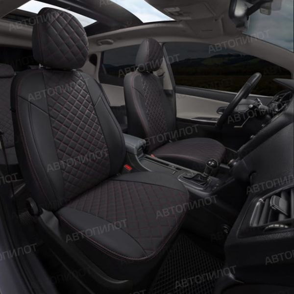 Чехлы Автопилот Экокожа Ромб на Jaecoo J7 (2023+) Чехлы Автопилот Экокожа Ромб на Jaecoo J7 (2023+)