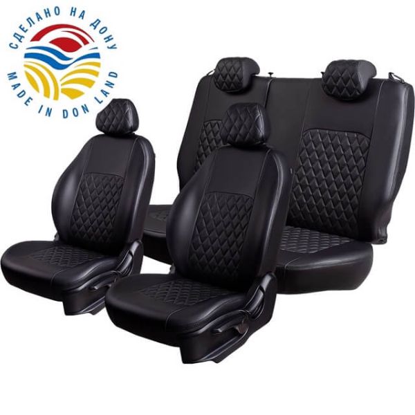 Чехлы Экокожа Турин Ромб на Ravon Nexia R3 с 2015+